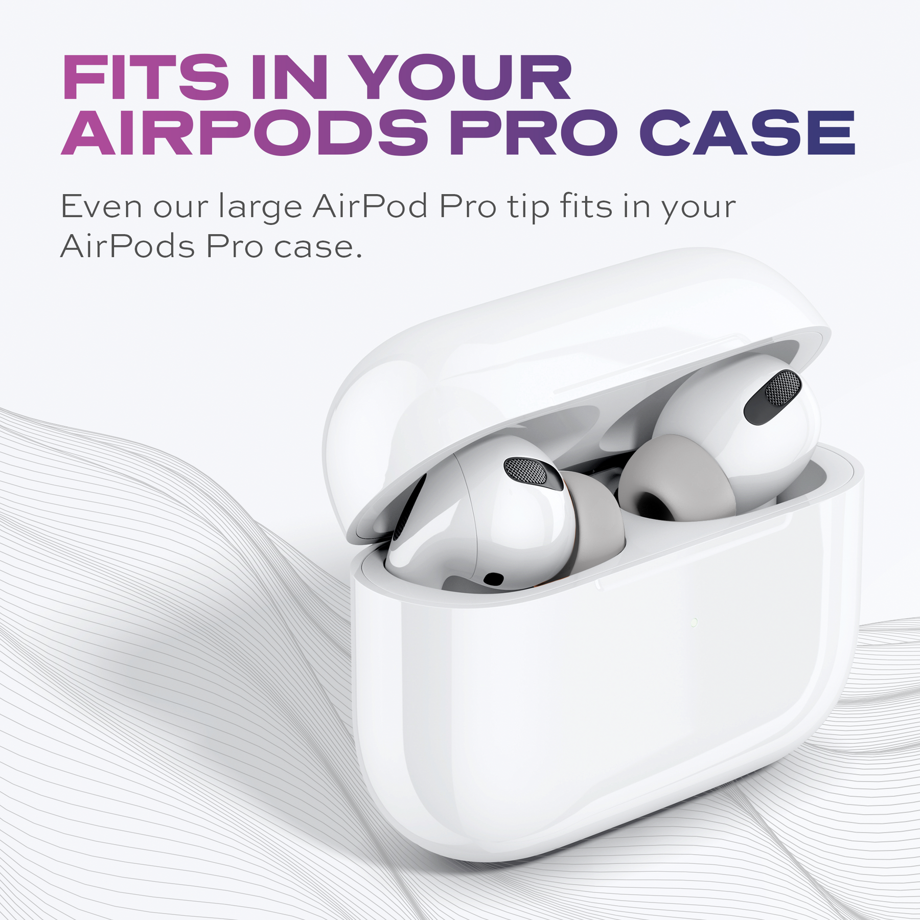 CloudBuds foam ear tips designed for AirPods, offering noise cancelling, comfortable fit, and secure wear for enhanced listening-1