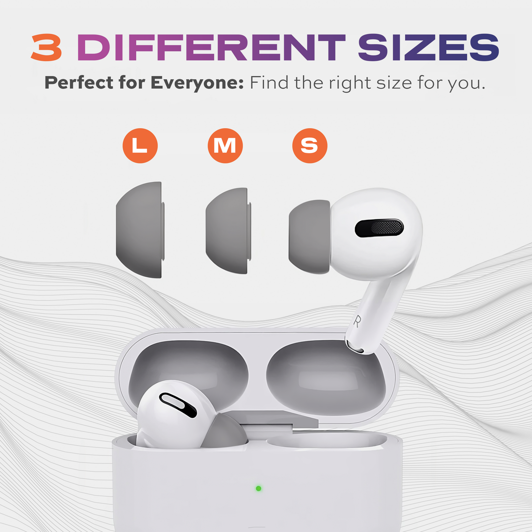 CloudBuds foam ear tips designed for AirPods, offering noise cancelling, comfortable fit, and secure wear for enhanced listening-7