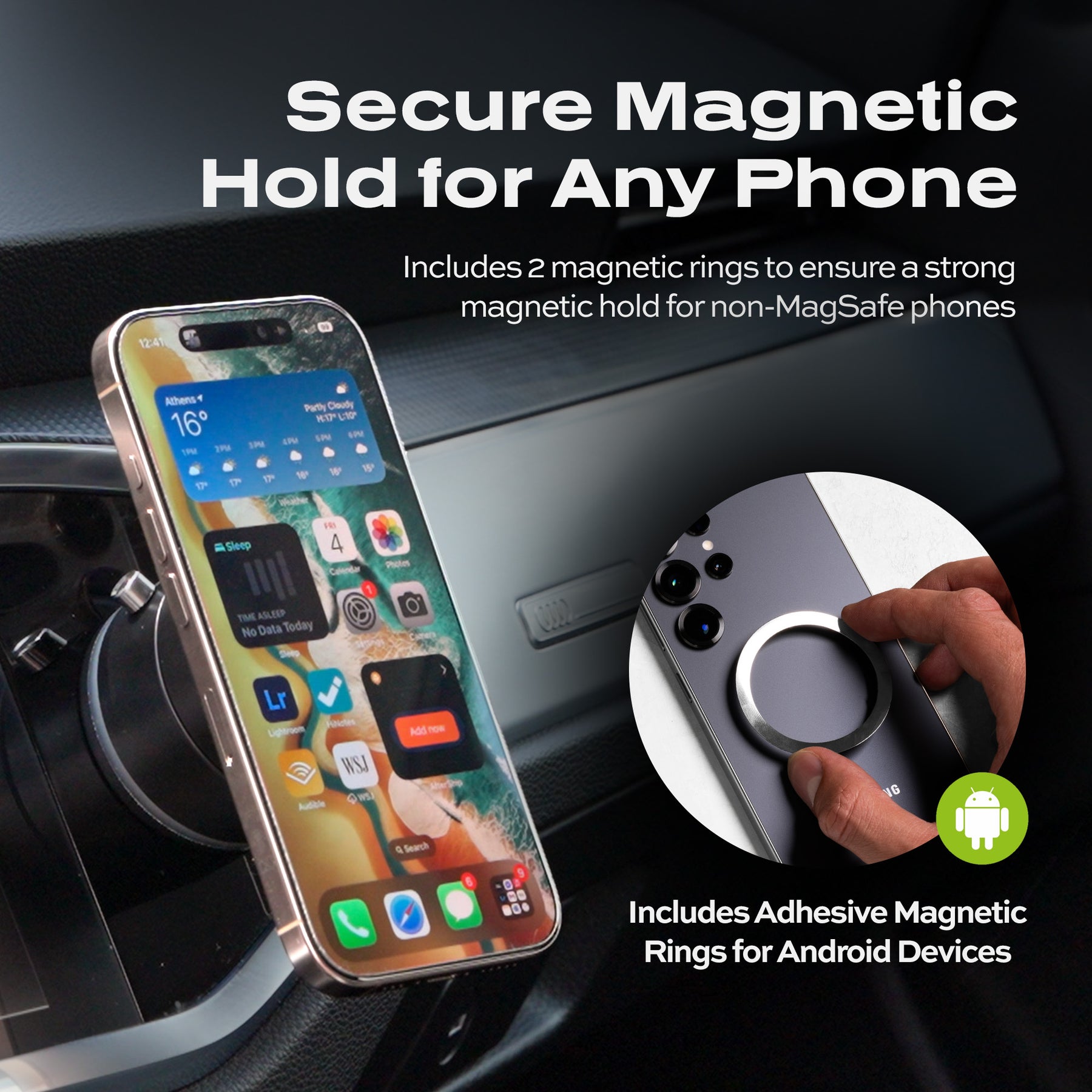HyperMount magnetic phone mount with ultra-strong hold, 360-degree rotation, and universal compatibility for all smartphones-5