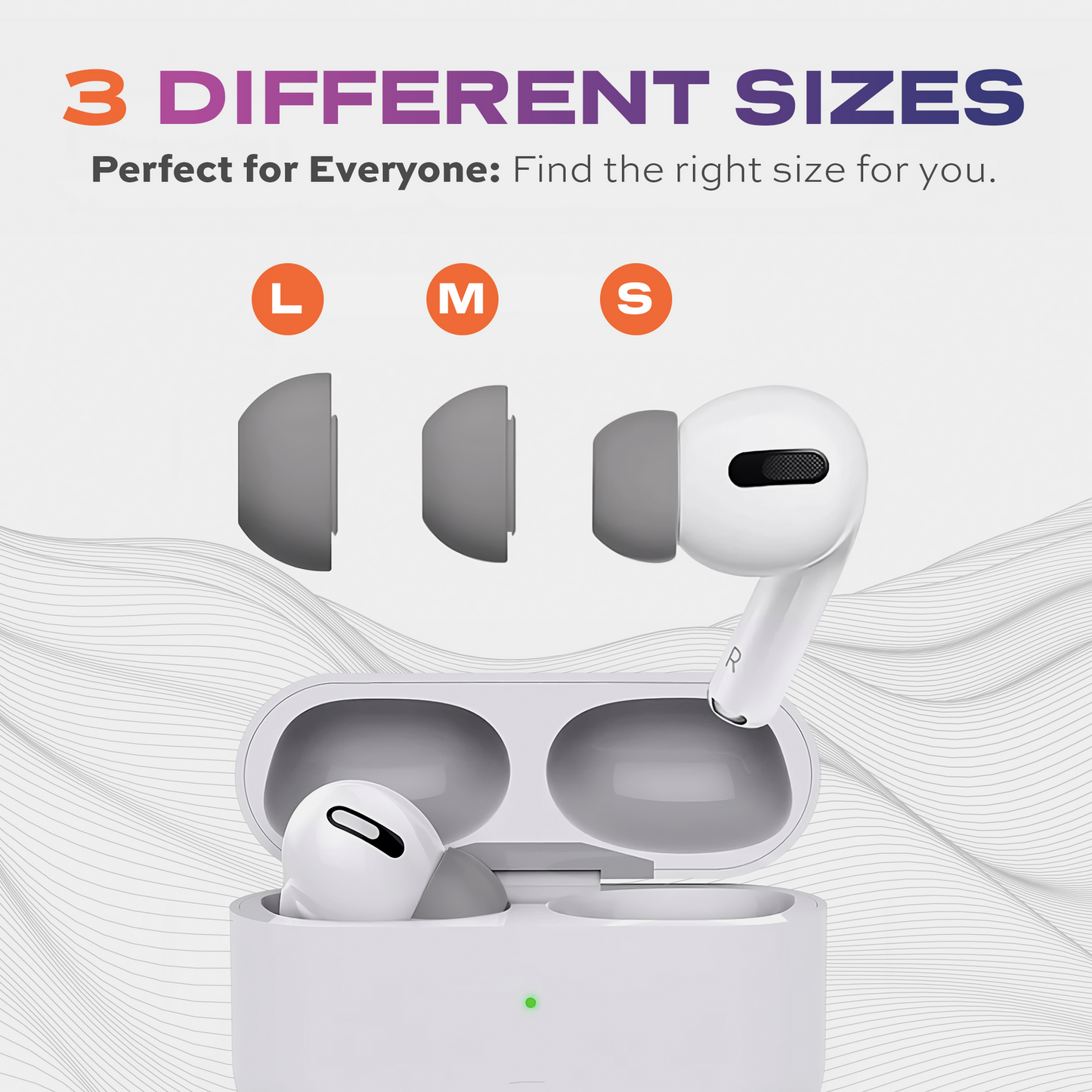 CloudBuds foam ear tips designed for AirPods, offering noise cancelling, comfortable fit, and secure wear for enhanced listening-7